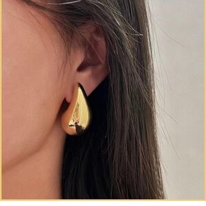 Gold Plated Teardrop Earrings